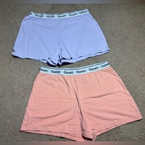 BUNDLE Hanes Sleep shorts Women’s Size Medium